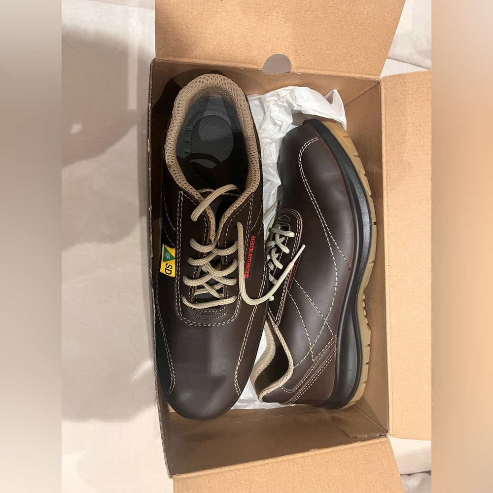 Sidewinder: Men's Composite Toe Leather Safety Shoes; Size “43”